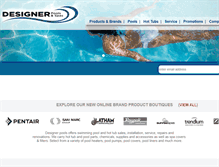 Tablet Screenshot of designerpools.ca